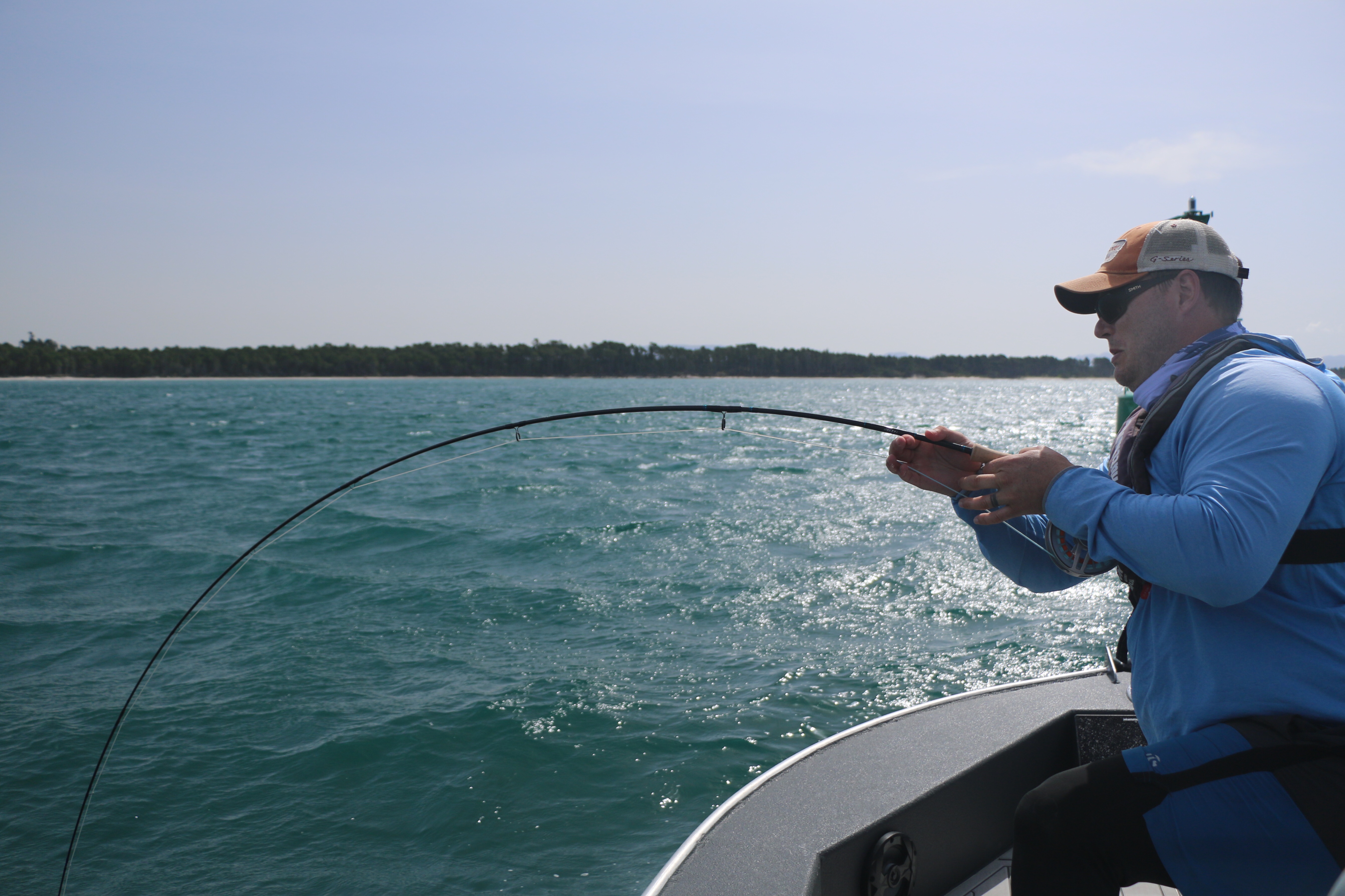 King fish, snapper, fishing, fly rod, New Zealand, salt water, guide, charter boat, sea fishing