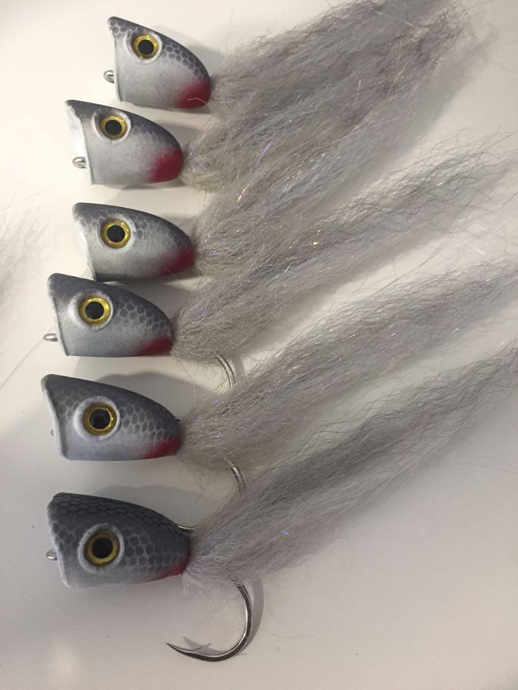 King Tide Salt Fly Double Barrel Poppers for Kingfish
